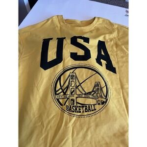Gorglitter USA Basketball Tracksuit Women XS Yellow New Golden Gate Bridge Set